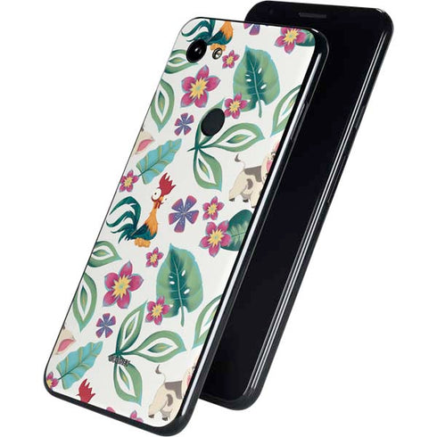Disney Princess Moana Pua and Heihei Pattern Google Pixel 3a Skin
